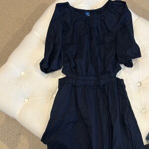 Old Navy Dark Navy Elastic Waist Skirt